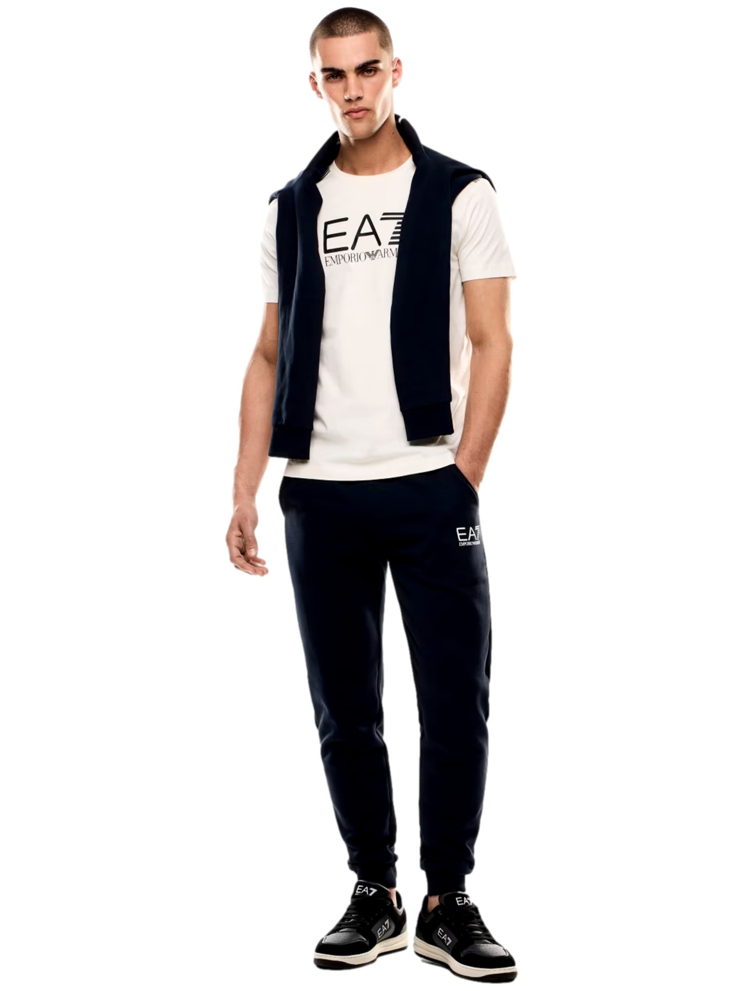 T-Shirt EA7 Emporio Armani en blanc