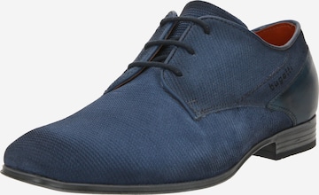 bugatti - Zapatos con cordón 'Mattia Eco' en azul: frente