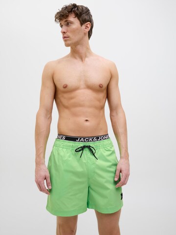 JACK & JONES Board Shorts 'JPSTMaui' in Green