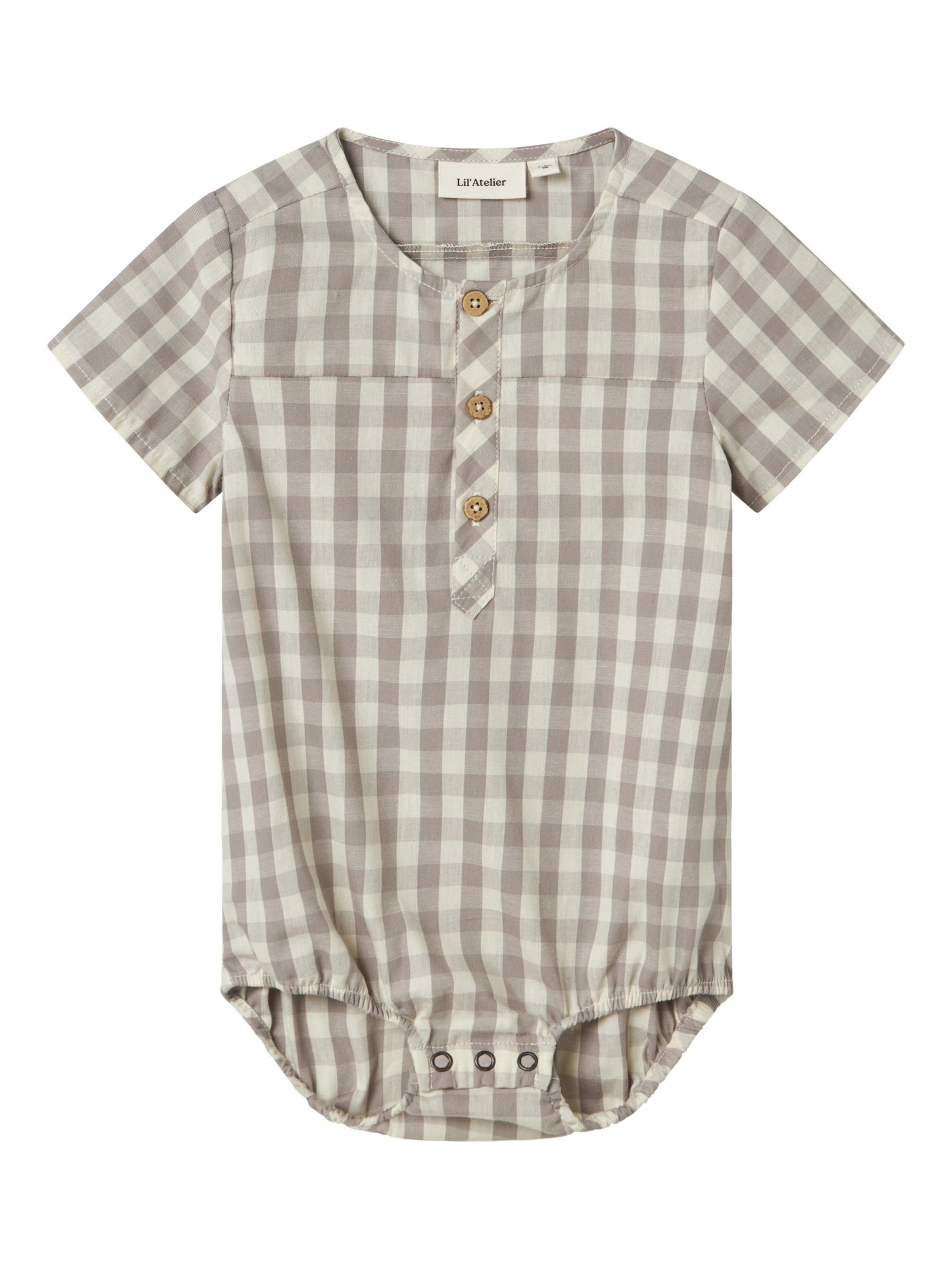 NAME IT Rompertje/body in Beige: voorkant