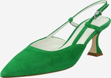 Kennel & Schmenger Slingpumps 'LIA' in Groen: voorkant