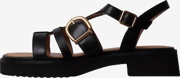 Emilie Karston - Sandalias en negro: frente