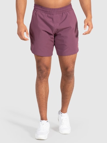 Smilodox Regular Workout Pants 'Emil' in Purple: front