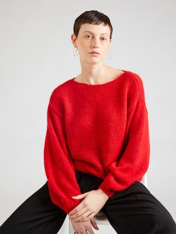 VILA Sweater 'Choca' in Red