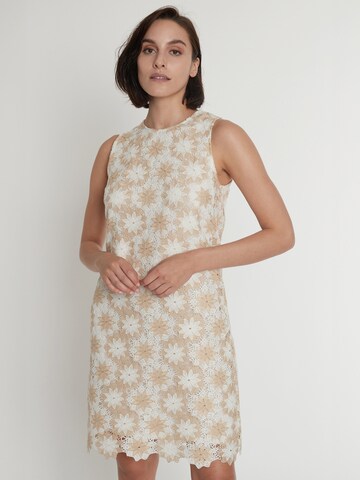 Ana Alcazar Kleid in Beige: Vorderseite