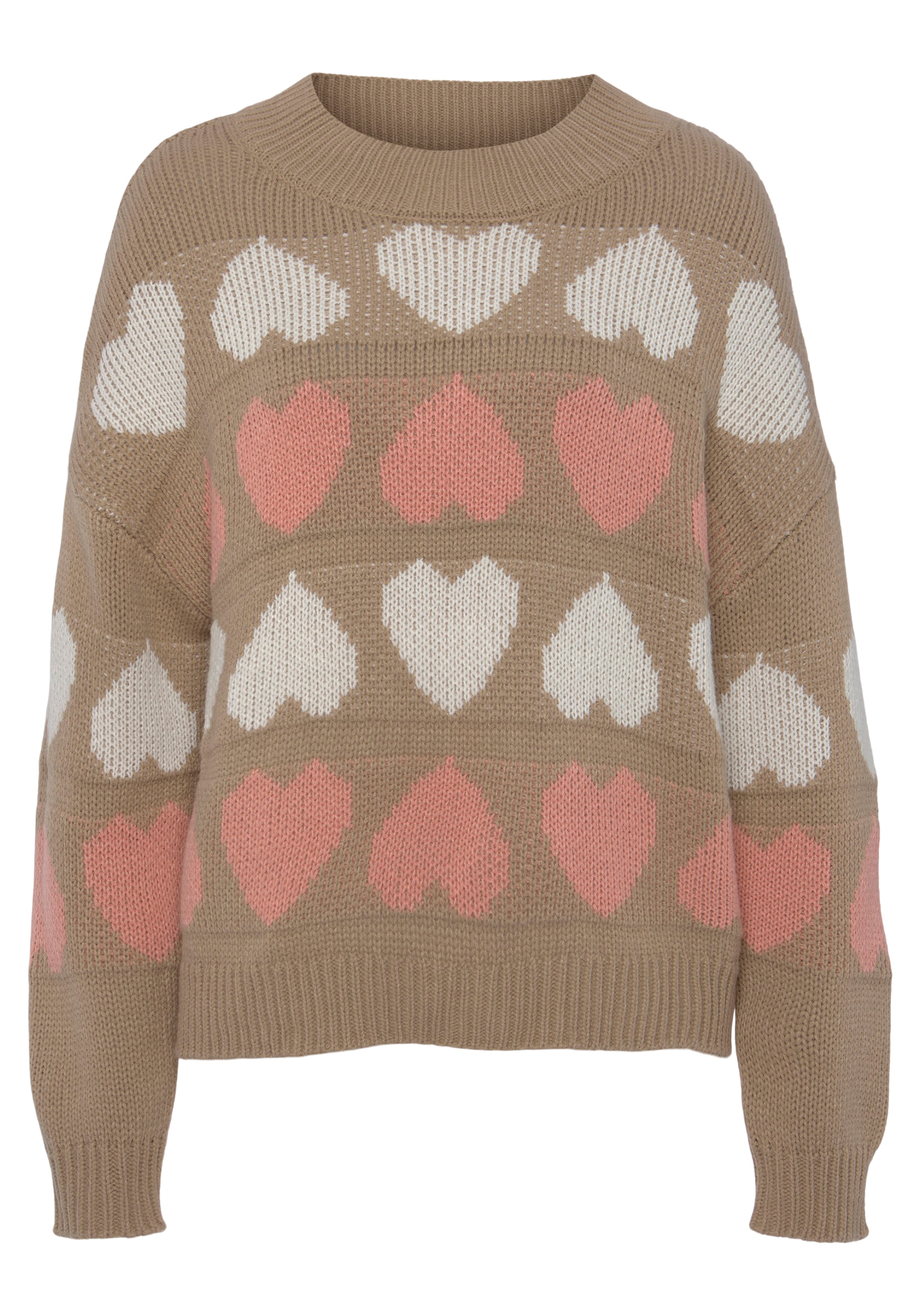 VIVANCE Пуловер в бежово: отпред