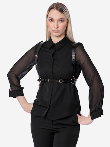 Haute Cuir Gürtel 'Tara Chain Harness'‌‌‌‌‌‌ in Schwarz