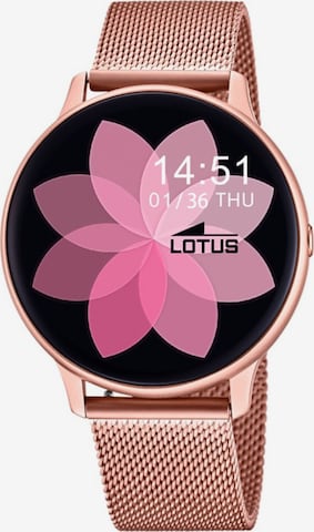 Montre digitale Lotus en or : devant