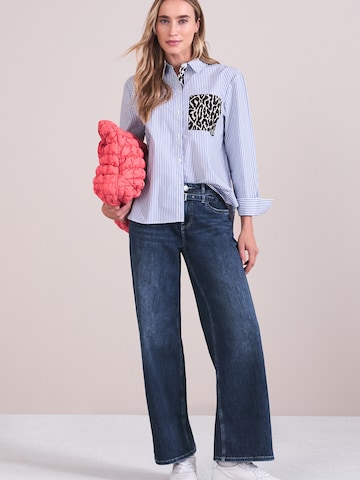 STREET ONE - Perna larga Calças de ganga 'Emee' em azul