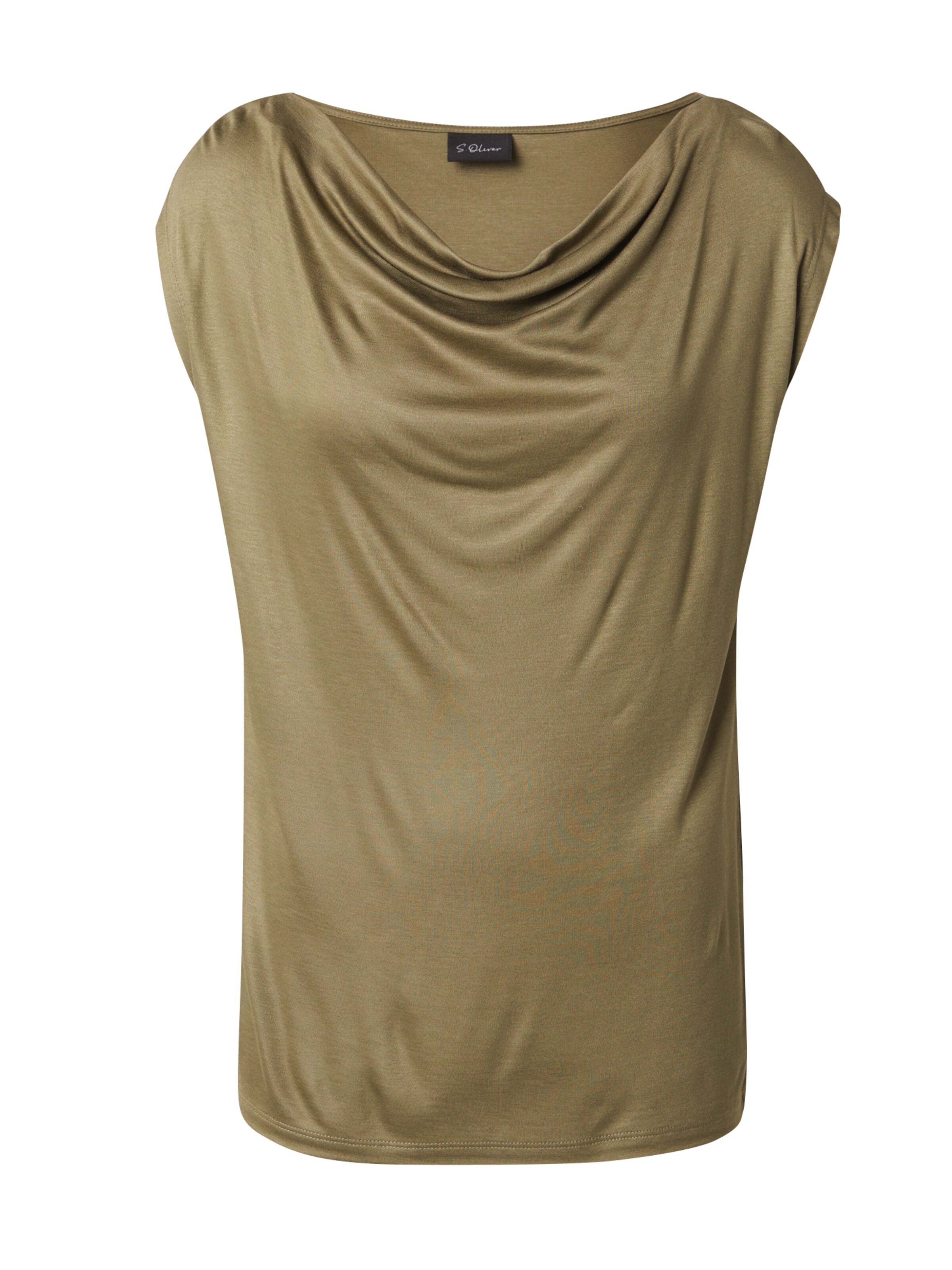 s.Oliver BLACK LABEL Tričko – zelená: přední strana