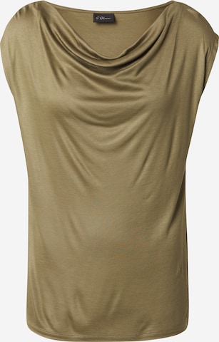 s.Oliver BLACK LABEL T-Shirt in Grün: Vorderseite