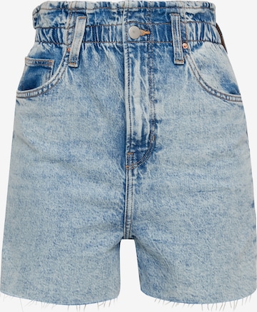 QS Regular Jeans in Blauw: voorkant