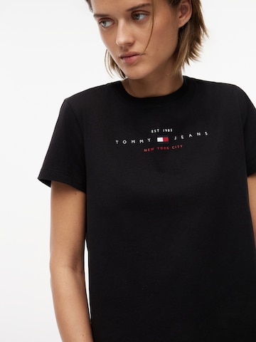 Tricou 'LINEAR' de la Tommy Jeans pe negru