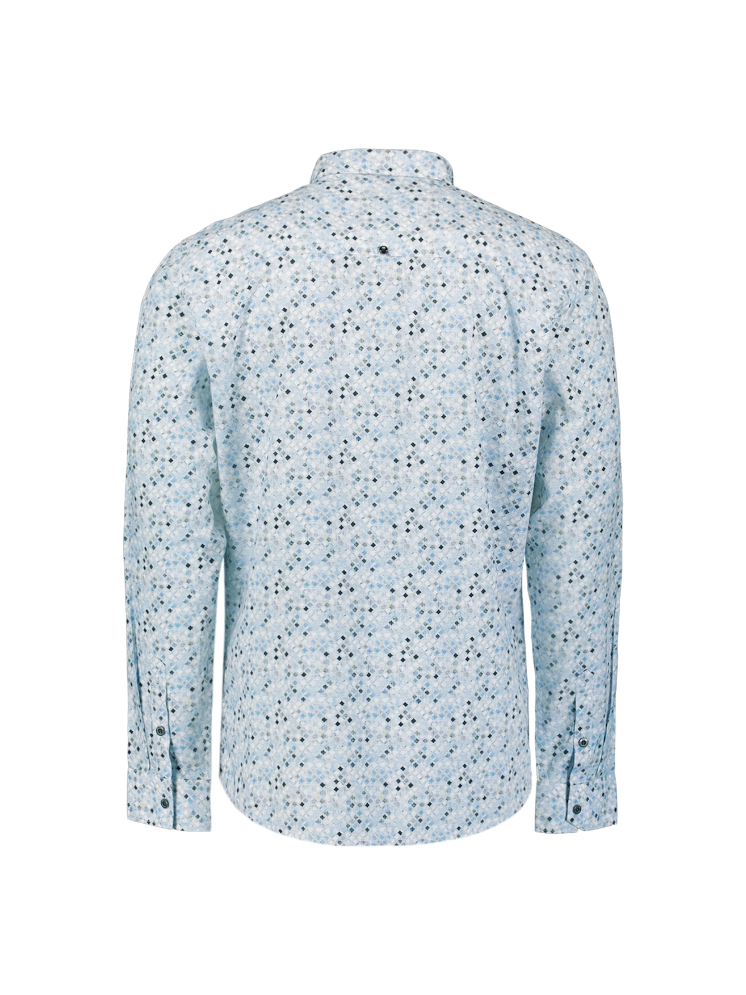 No Excess Regular fit Overhemd in Blauw