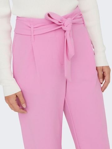 ONLY - regular Pantalón plisado en rosa