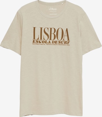 T-Shirt s.Oliver en beige : devant