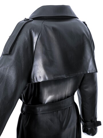 Be  Noble Between-Seasons Coat in Black