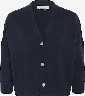 KAREN BY SIMONSEN Gebreid vest 'Antonella' in Blauw: voorkant