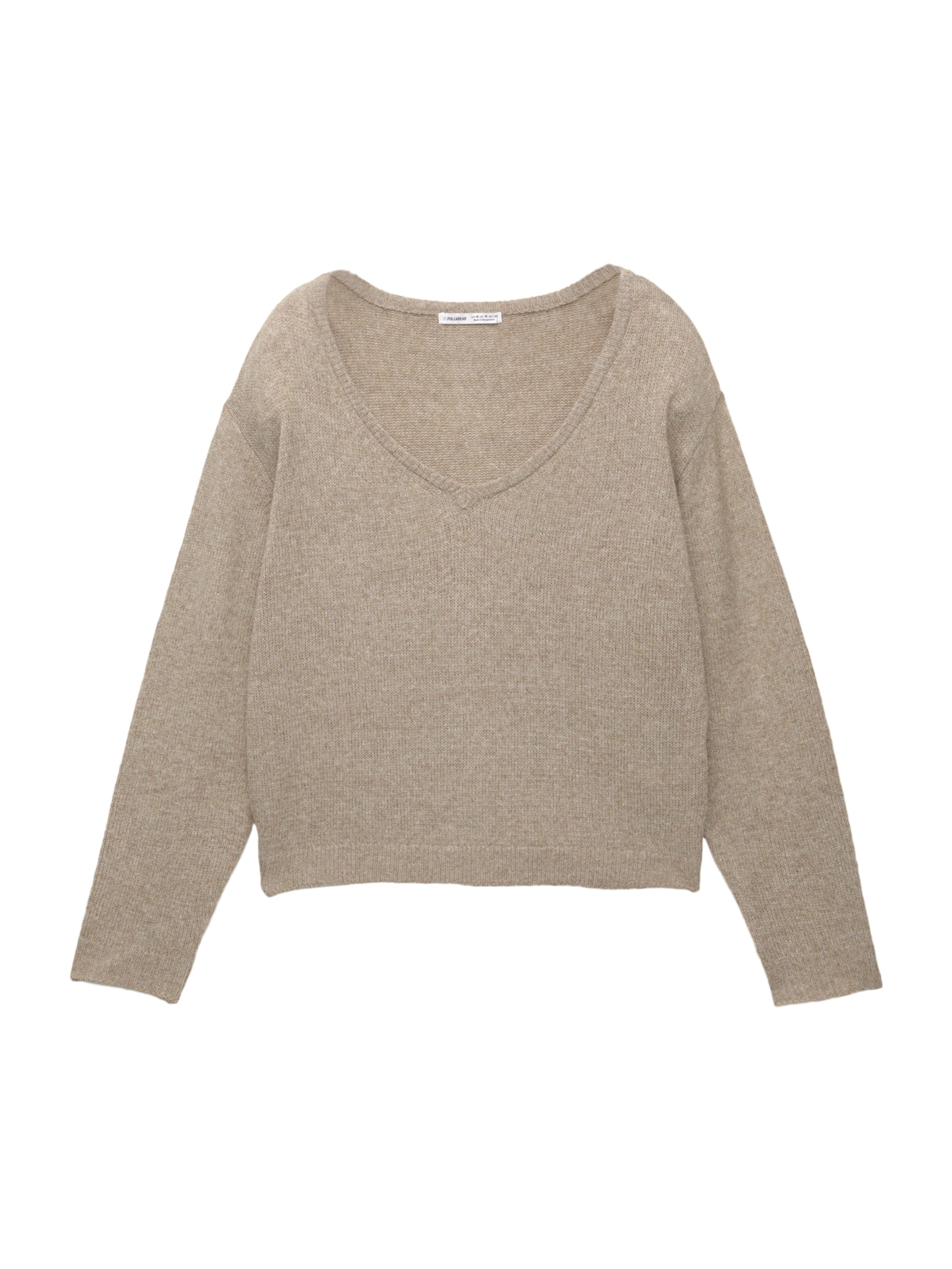 Pull-over Pull&Bear en marron : devant