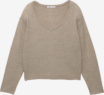 Pull&Bear Neulepaita värissä ruskea: etupuoli