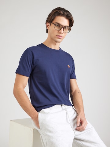 Abercrombie & Fitch Tričko - Modrá: predná strana