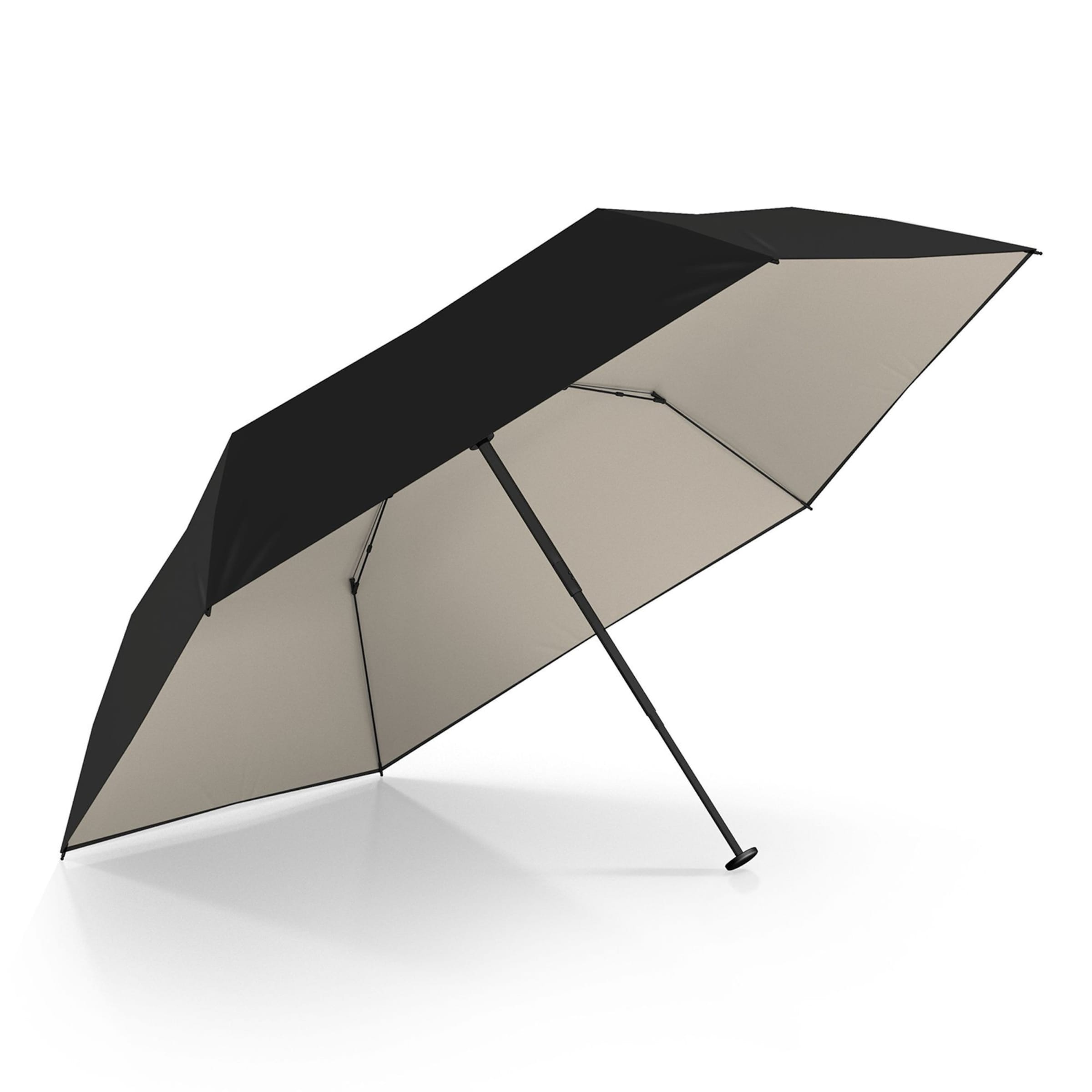 Doppler Umbrella 'Zero' in Black: front