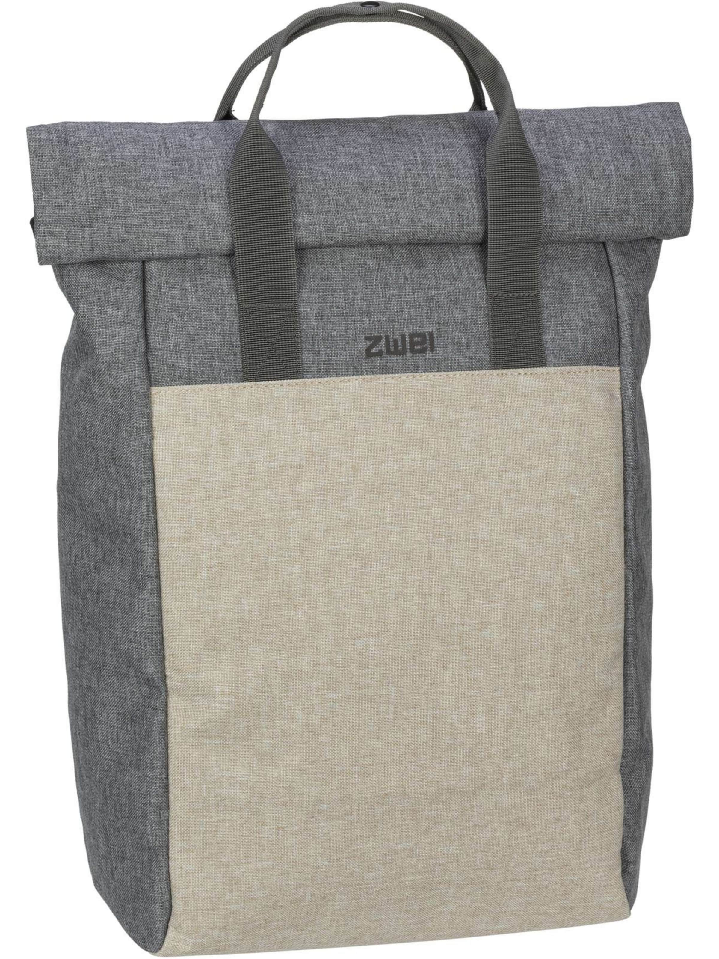 ZWEI Backpack in Grey: front