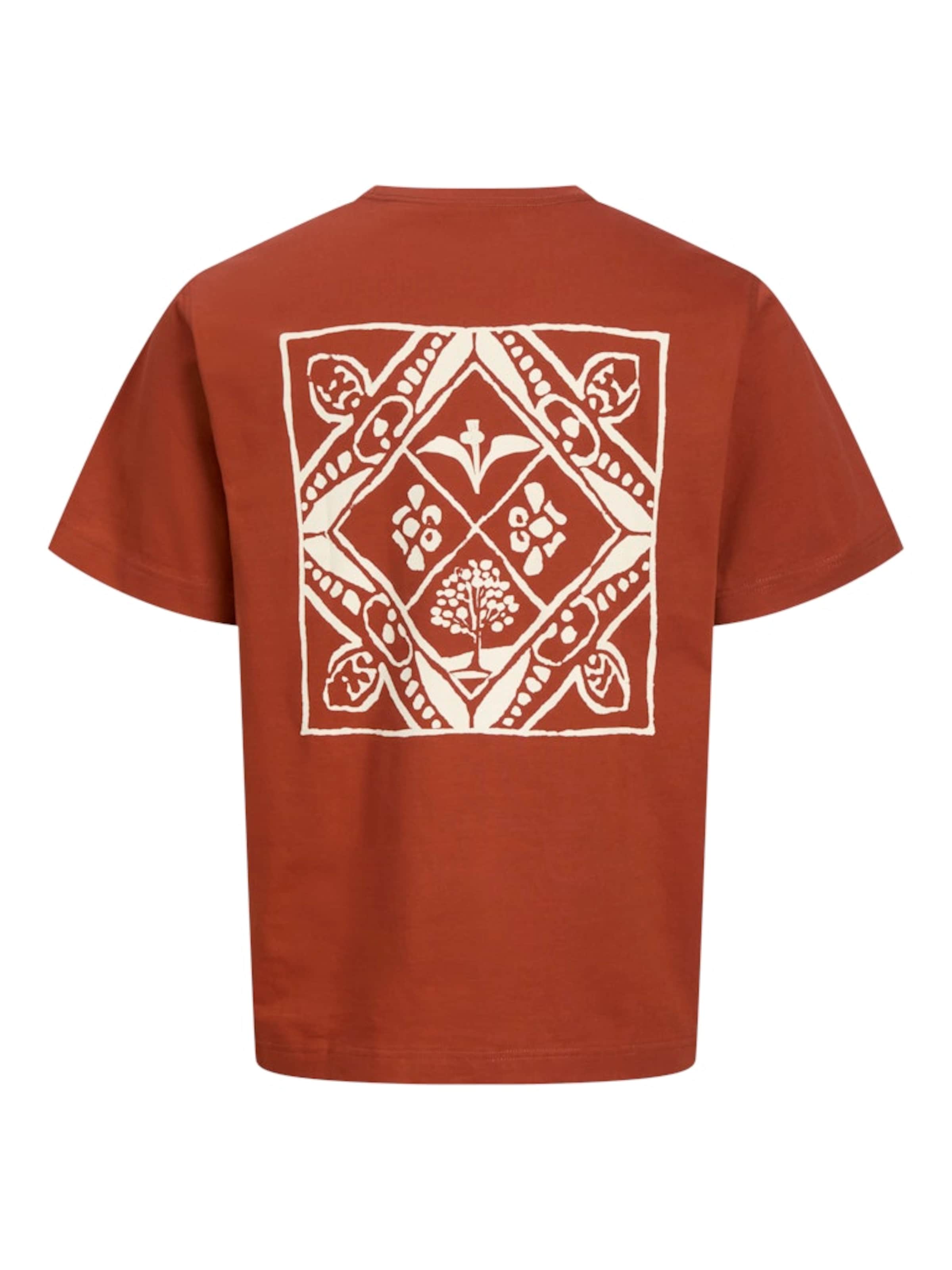 JACK & JONES Shirt 'JORPAROS EASTER' in Brown: front