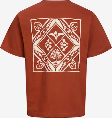JACK & JONES T-Shirt 'JORPAROS EASTER' in Braun: Vorderseite