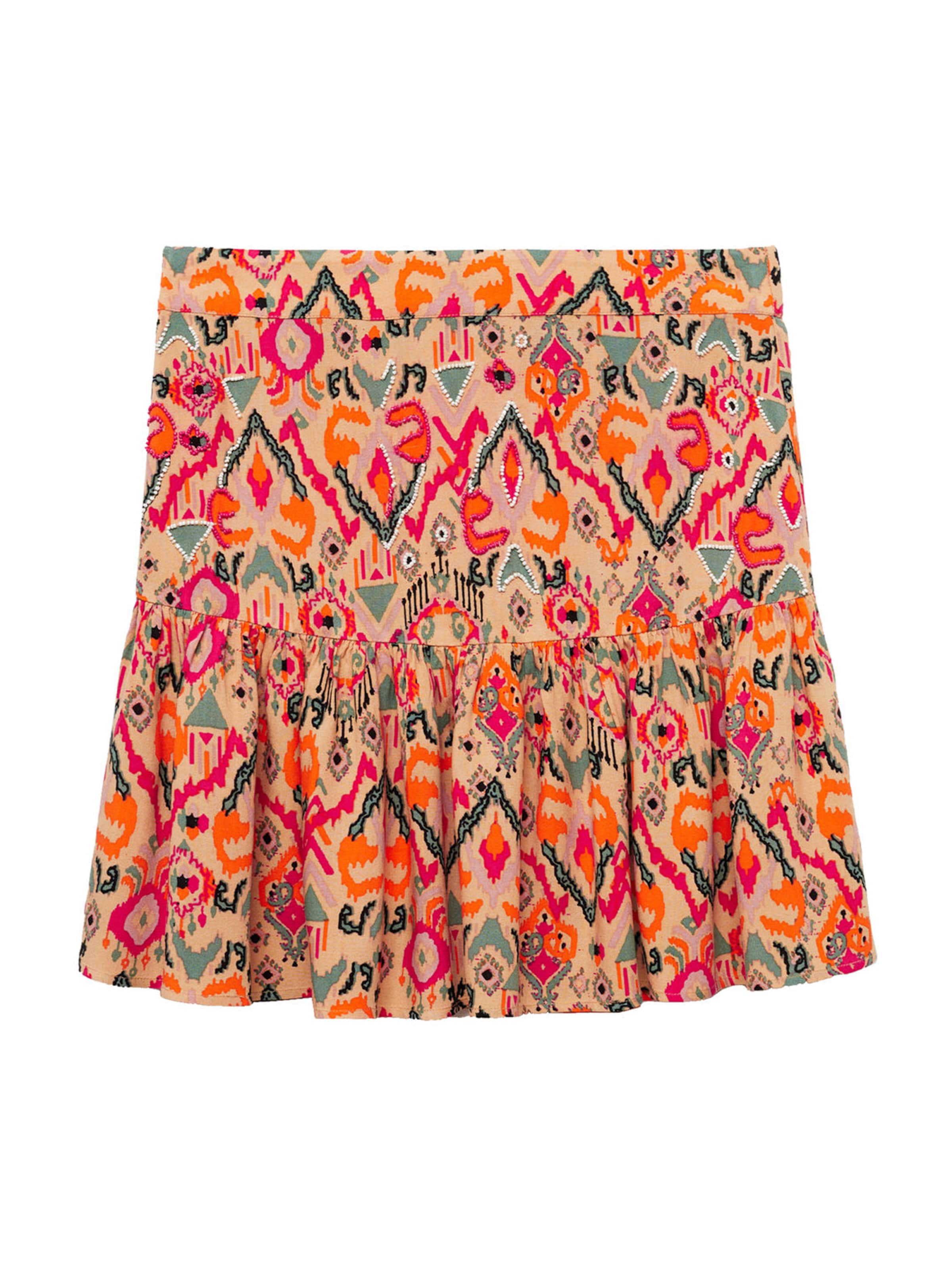 MANGO TEEN Sukně 'Beachf' – oranžová: přední strana