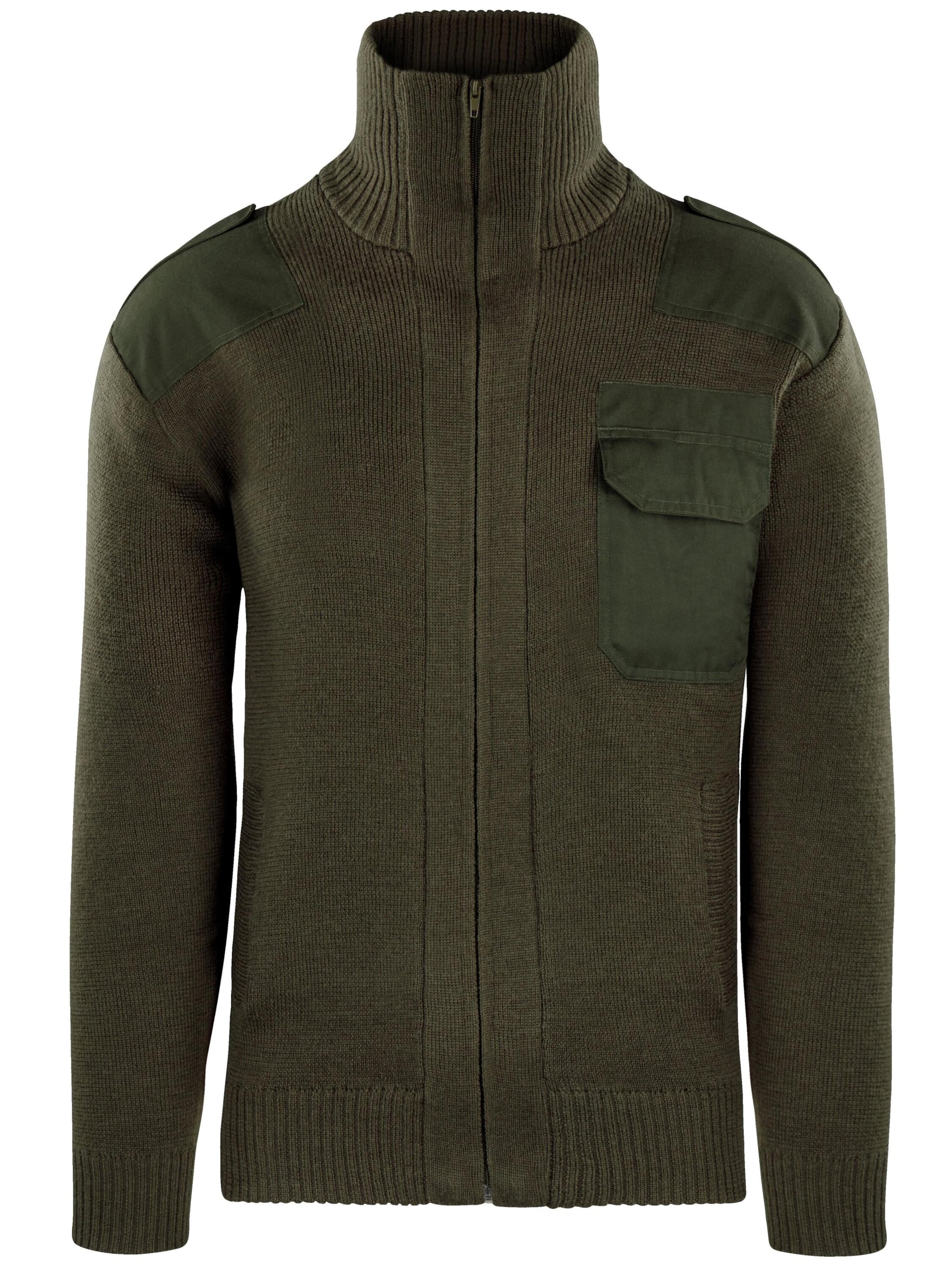 Vestes en maille 'Istrup' normani en vert : devant