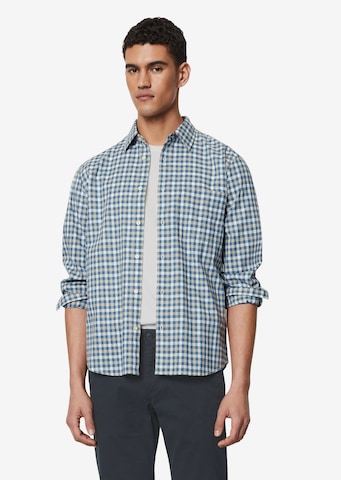 Coupe regular Chemise Marc O'Polo en bleu : devant