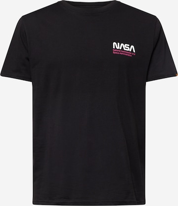 ALPHA INDUSTRIES Shirt 'Skylab' in Black: front