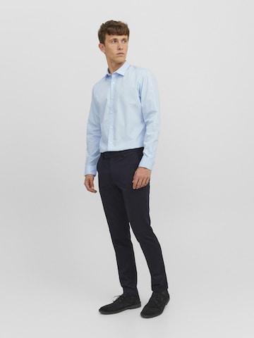 JACK & JONES - Slim Fit Camisa 'JJJoe' em azul