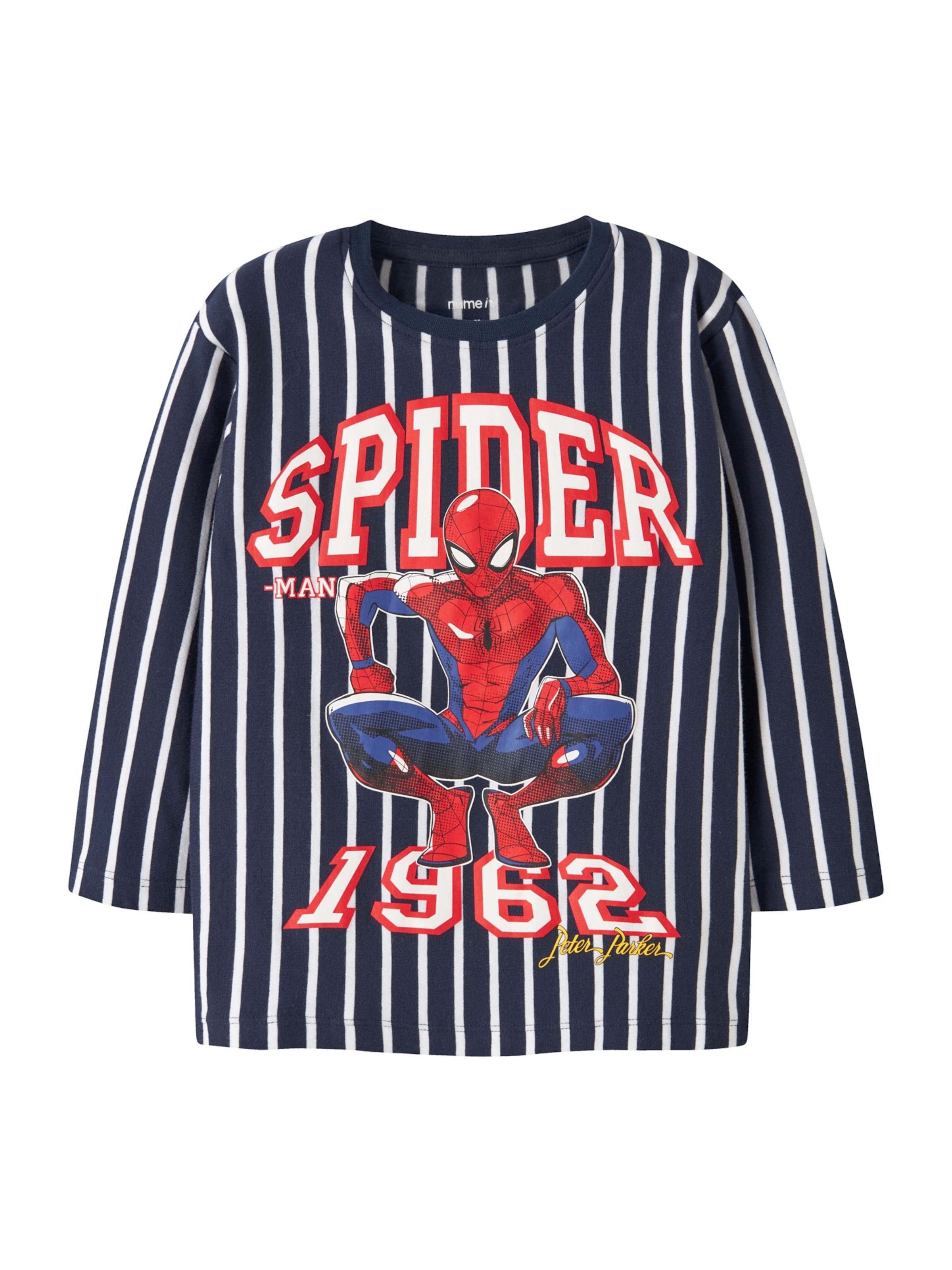 NAME IT - Camisola 'NMMOnce Spider' em azul: frente