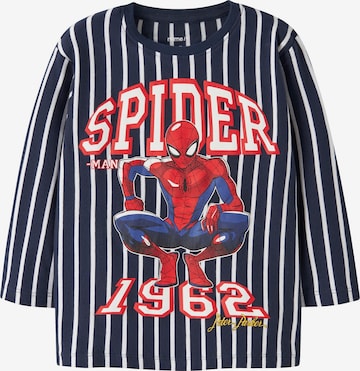 NAME IT - Camisola 'NMMOnce Spider' em azul: frente