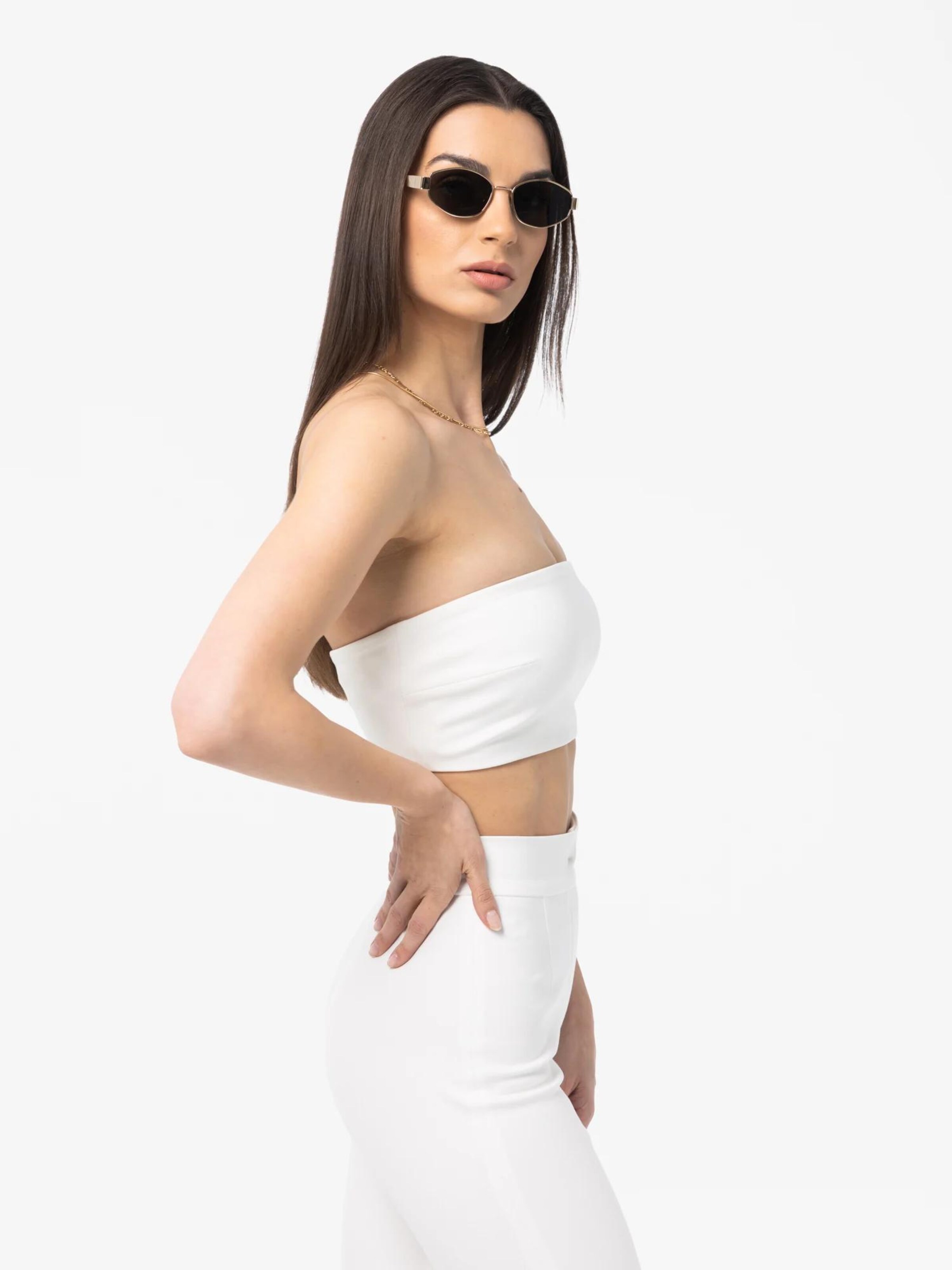 Haut 'Vanya' mandragora en beige