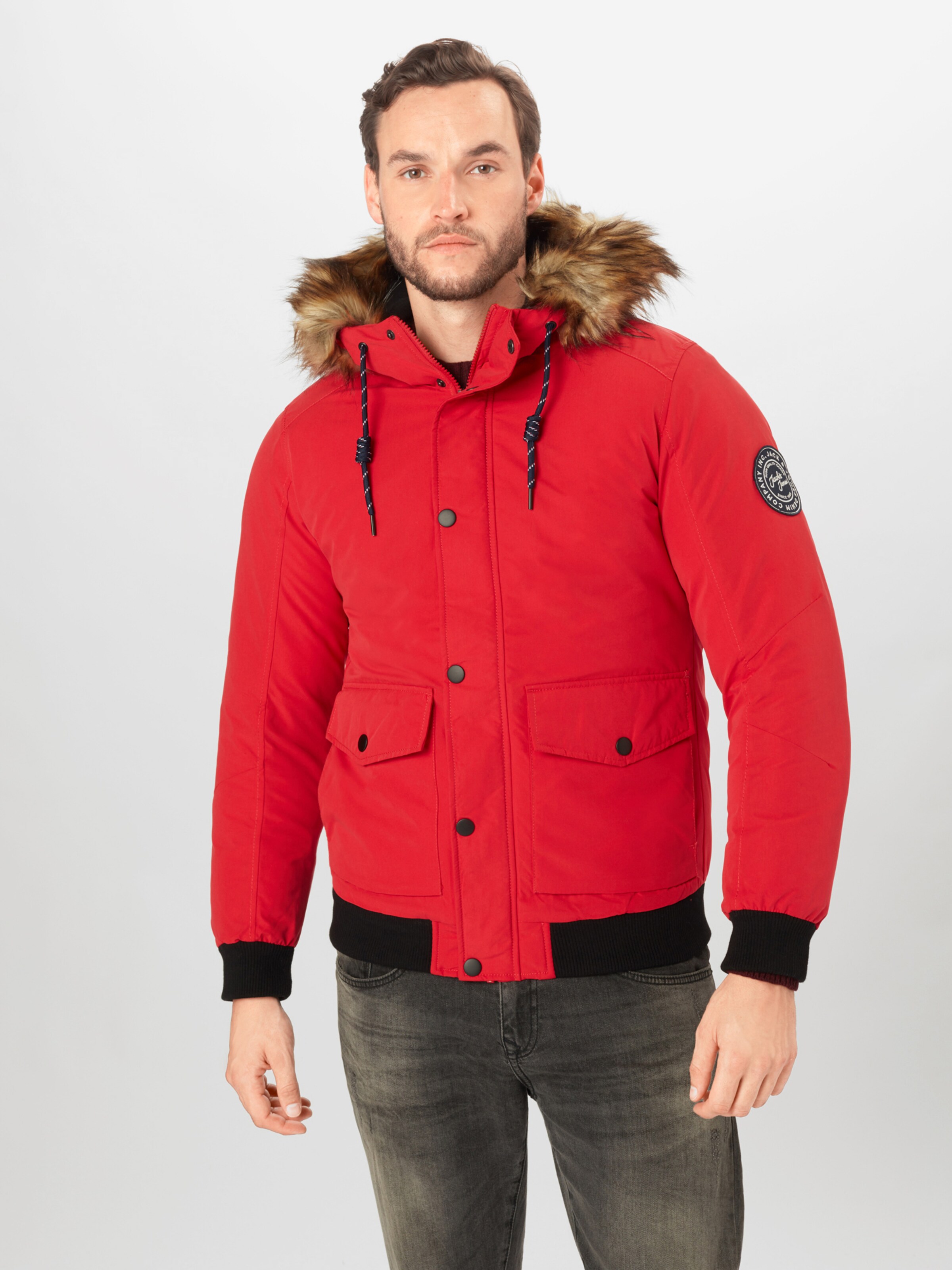 JACK & JONES Téli dzseki Piros | ABOUT YOU JACK & JONES Téli dzseki 'MAGIC' Piros | ABOUT YOU