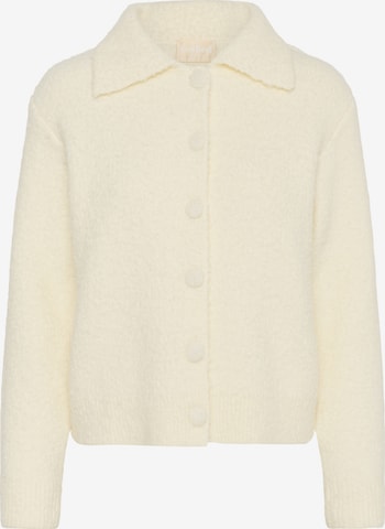 Cardigan 'SLSelene' SOAKED IN LUXURY en blanc : devant