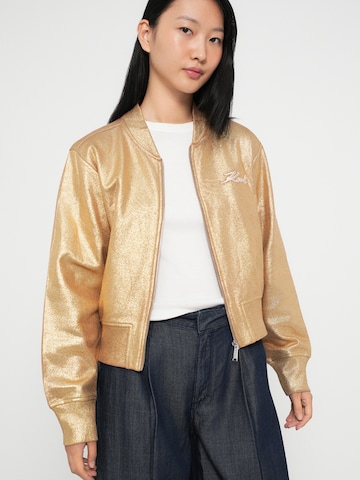 Karl Lagerfeld Sweat jacket in Gold