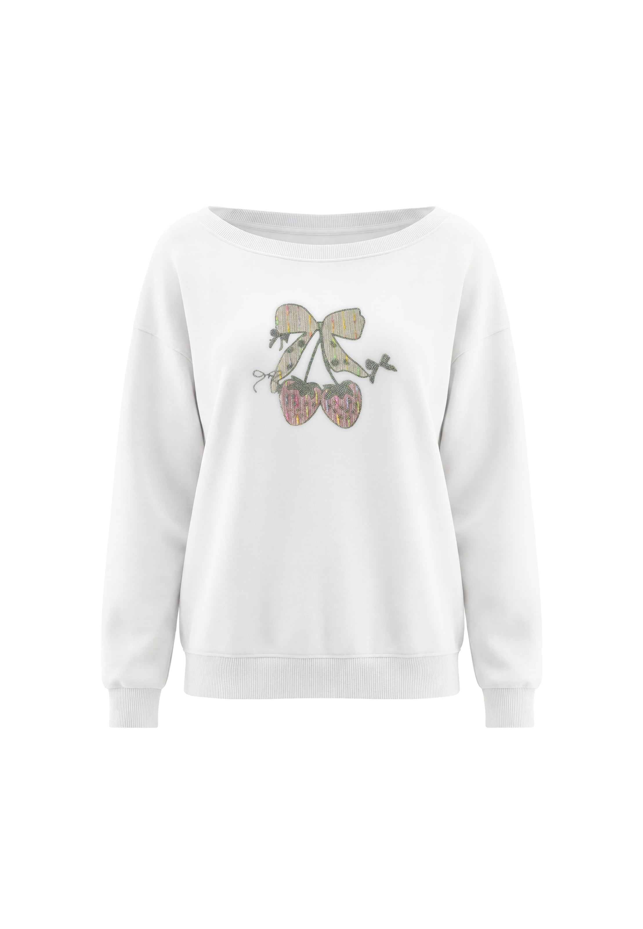 Sweat-shirt MYMO en blanc : devant
