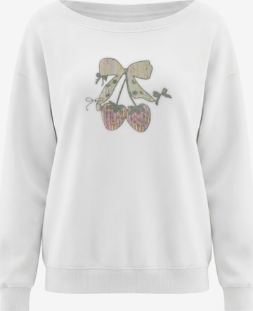 Sweat-shirt MYMO en blanc : devant