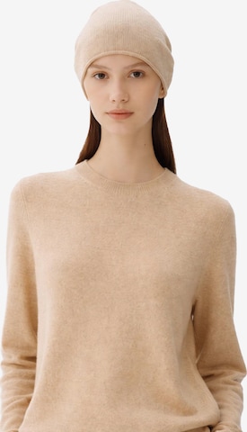 GOBI Cashmere Pullover 'Cashmere Hat & Sweater Set' in Beige: Vorderseite