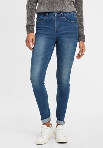 Oxmo Skinny Jeans 'Lenna' in Blauw: voorkant