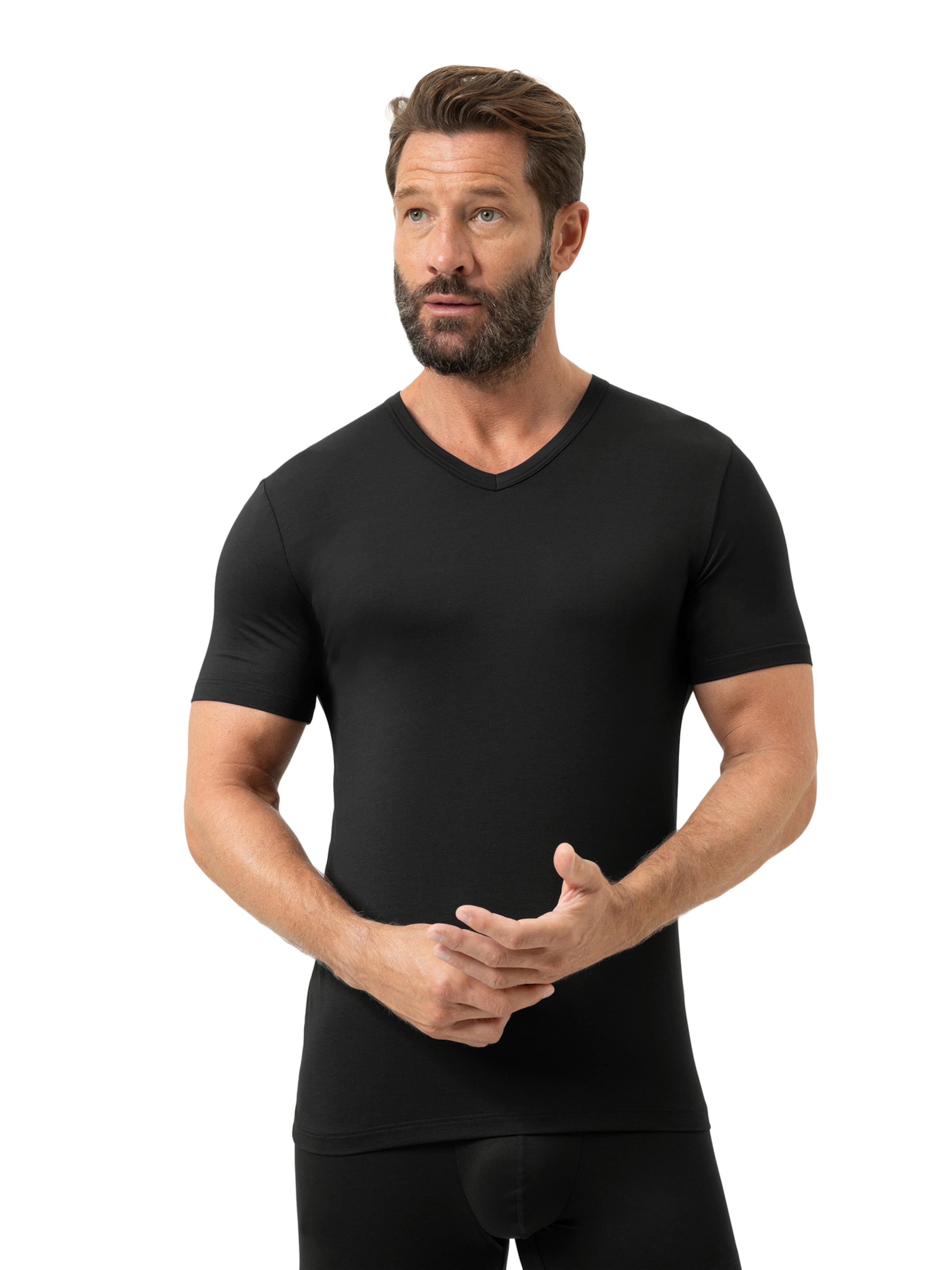 Mey Unterhemd 'Iconic' in Schwarz: Vorderseite