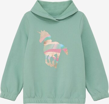 s.Oliver Sweatshirt in Groen: voorkant