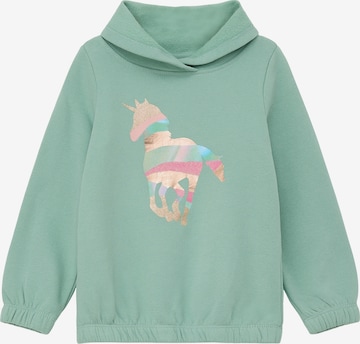 Sweat-shirt s.Oliver en vert : devant