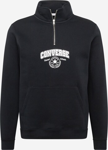 CONVERSE - Sudadera 'RETRO CHUCK GRAPHIC' en negro: frente