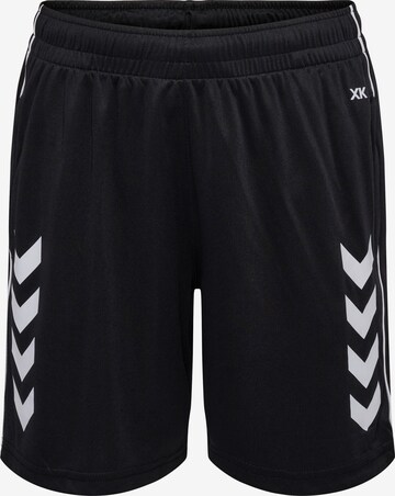 Regular Pantalon de sport 'Core XK' Hummel en noir : devant
