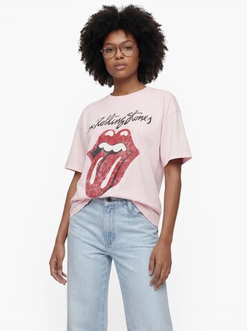 ONLY Μπλουζάκι 'ONLROLLING STONES' σε λιλά: μπροστά